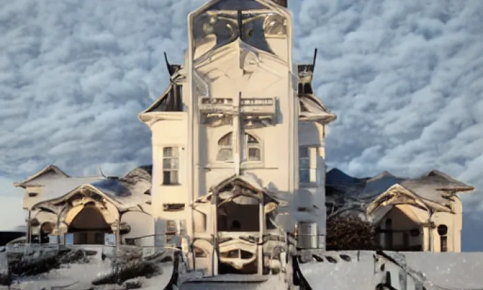 Kostel Povýšení svatého Kříže (Uhřínov) – winter