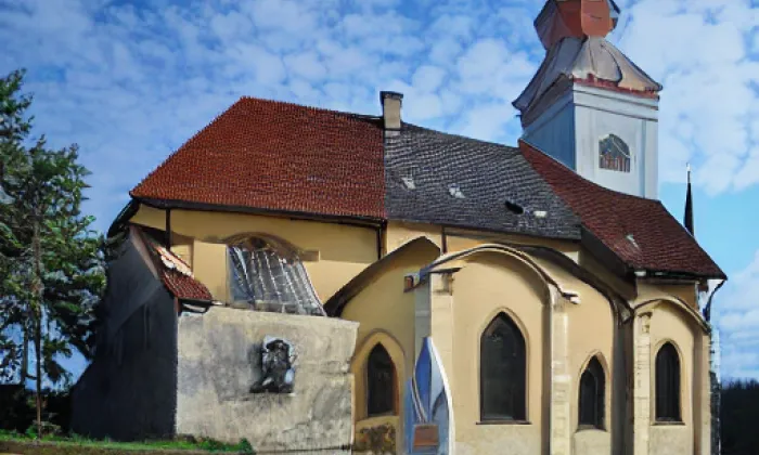 kostel Povýšení svatého Kříže (Vtelno) – spring