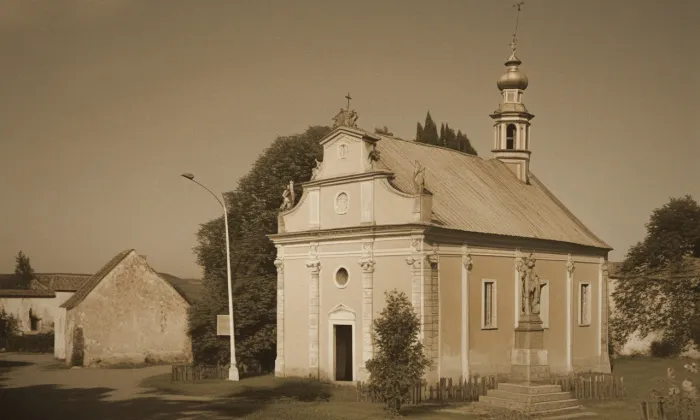 Kostel Povýšení svatého Kříže (Zámek Široké Třebčice) – historická rekonstrukce