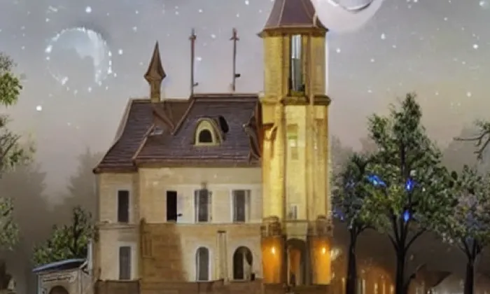 Kostel Proměnění Páně (Výprachtice) – noc