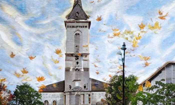Kostel Proměnění Páně ve Varnsdorfu – autumn