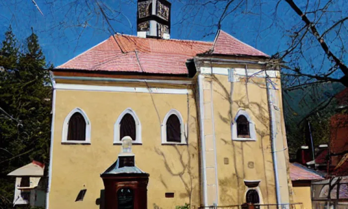 Kostel Sedmi radostí Panny Marie – akvarel
