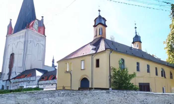 Kostel Srdce Ježíšova – zima