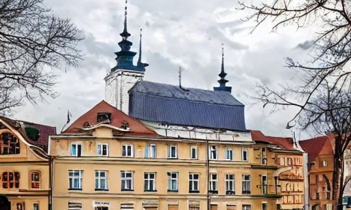 kostel Srdce Ježíšova na Smíchově – podzim