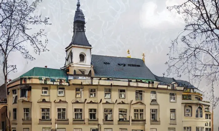 kostel Srdce Ježíšova na Smíchově – jaro