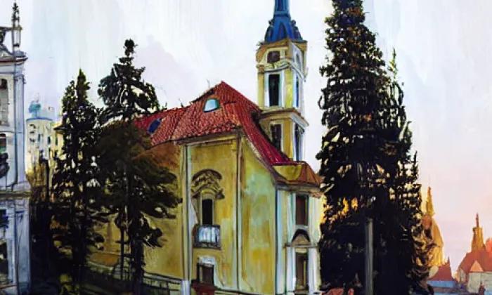 Kostel Stětí svatého Jana Křtitele (Hořelice) – summer