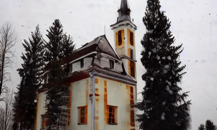 Kostel Stětí svatého Jana Křtitele (Hořelice) – winter