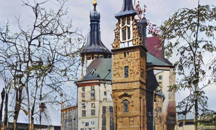 Kostel Stětí svatého Jana Křtitele (Libčeves) – autumn