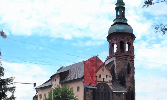 kostel sv. Jana Nepomuckého (Zálesní Lhota) – léto
