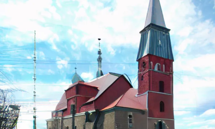 kostel sv. Jana Nepomuckého (Zálesní Lhota) – zima