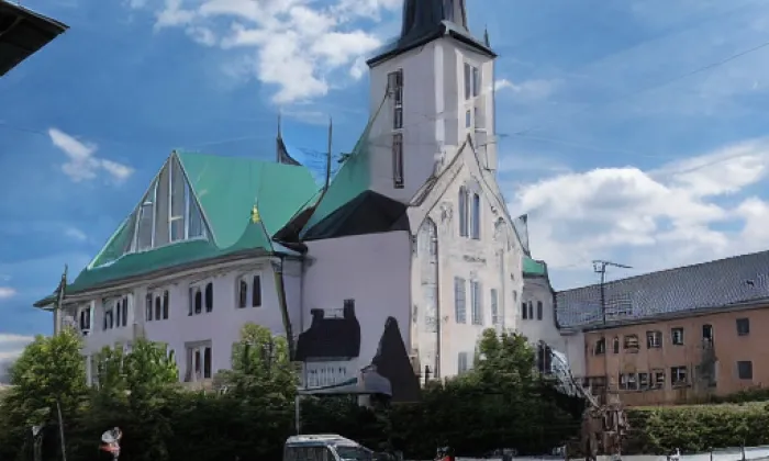Kostel sv. Jiří (Brušperk) – akvarel