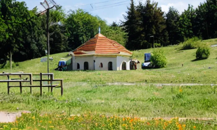 kostel sv. Martina (Lidice) – autumn