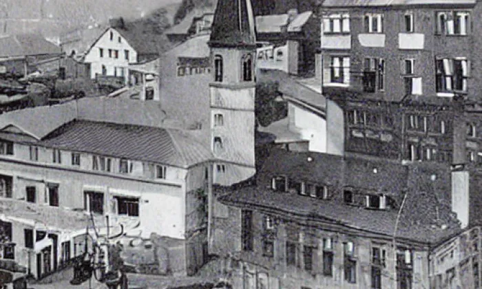 Kostel svaté Alžběty (Bílina) – zima