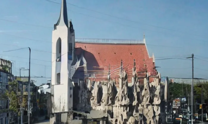 kostel svaté Alžběty (Blažejov) – noc