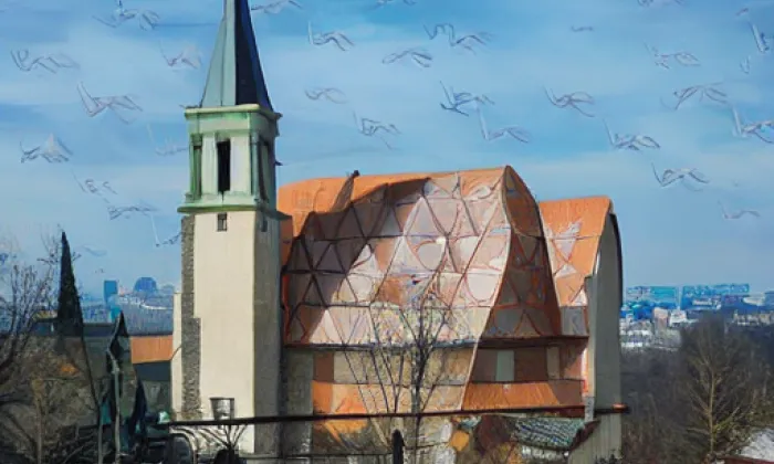kostel svaté Alžběty (Blažejov) – jaro