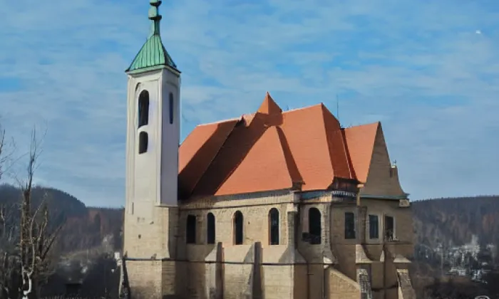 kostel svaté Alžběty (Blažejov) – zima