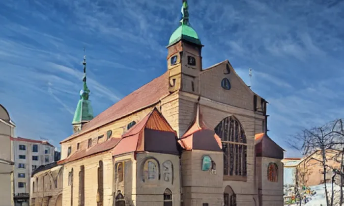 Kostel svaté Anny (Žižkov) – podzim