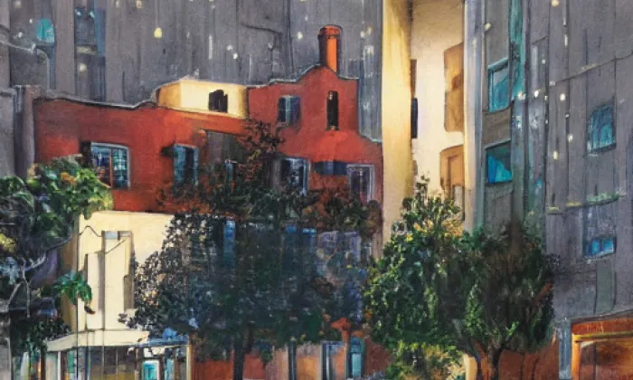 Kostel svaté Anny (Bořetice) – noc