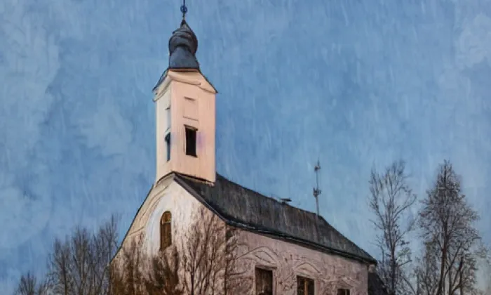 Kostel svaté Anny (Hoštejn) – winter