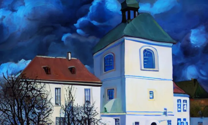 Kostel svaté Anny (Jedlka) – autumn