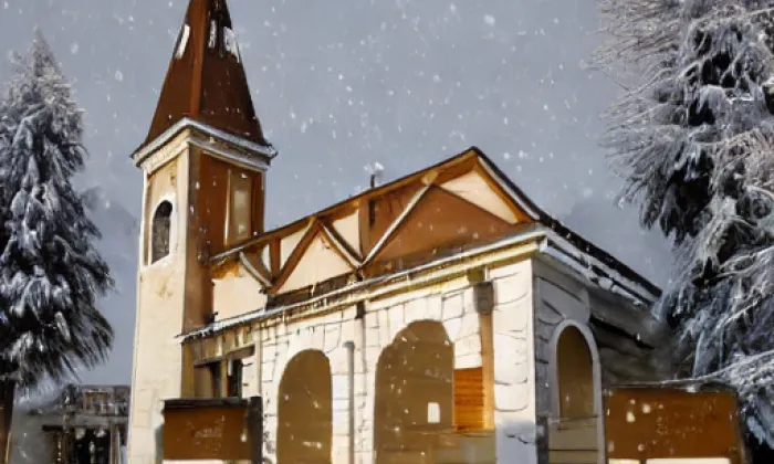 Kostel svaté Anny (Kadaň) – winter