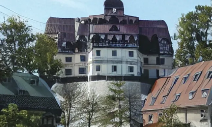 Kostel svaté Anny (Krupka) – autumn
