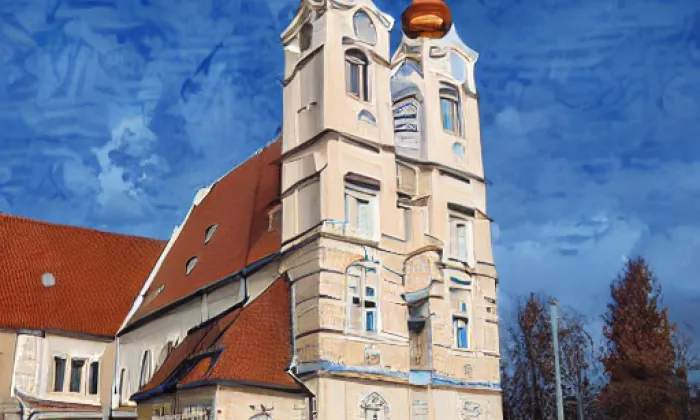 Kostel svaté Anny (Kukleny) – zima