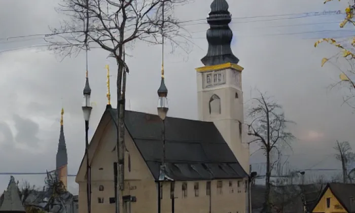 Kostel svaté Anny (Staré Město) – akvarel
