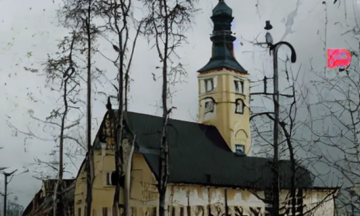 Kostel svaté Anny (Staré Město) – noc