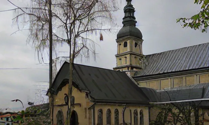 Kostel svaté Anny (Staré Město) – zima