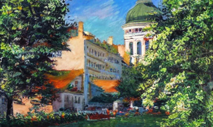 Kostel svaté Anny na Vršíčku – jaro