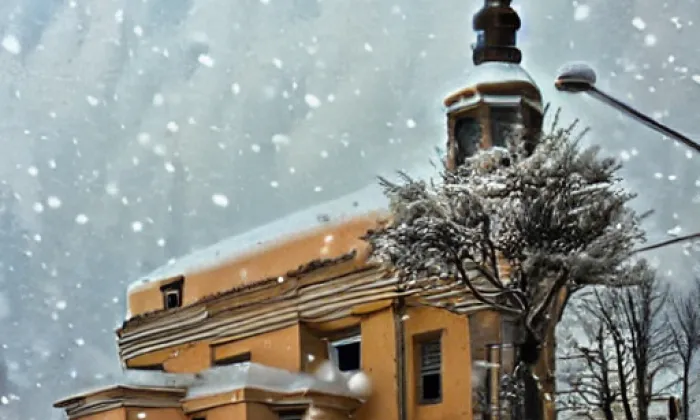 Kostel svaté Anny ve Verneřicích – winter
