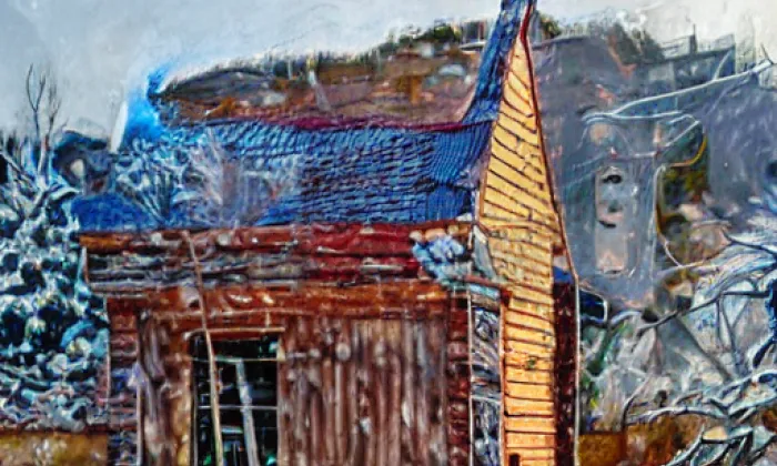 Kostel svaté Barbory (Adamov) – winter