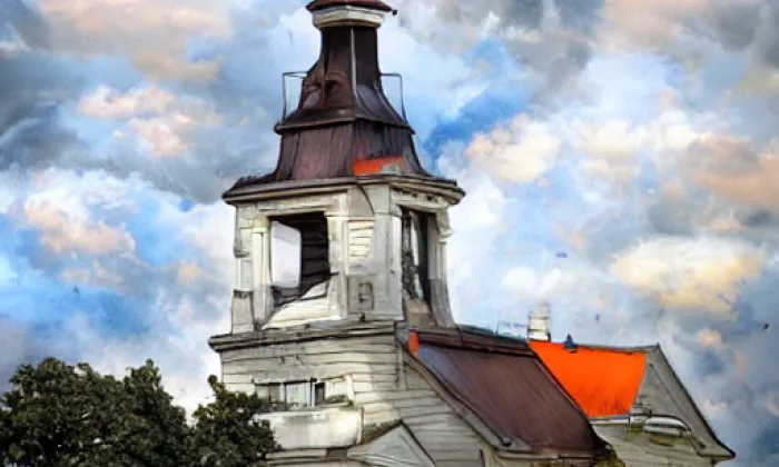 Kostel svaté Barbory (Polná) – podzim