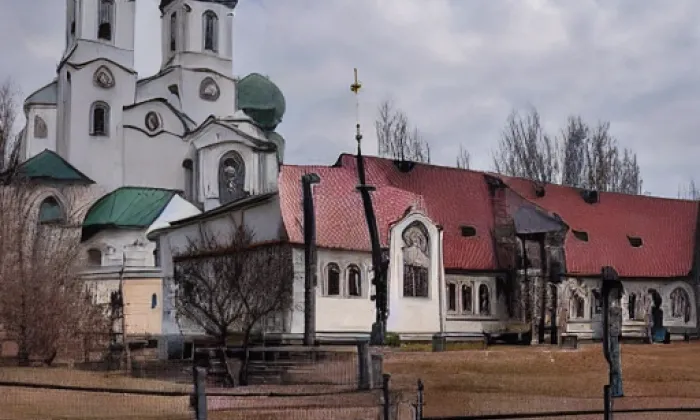 Kostel svaté Cecílie (Lipůvka) – winter