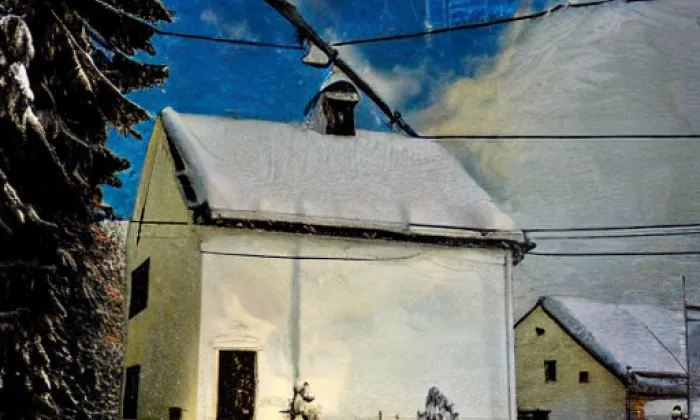 Kostel svaté Kateřiny (Čechtice) – winter