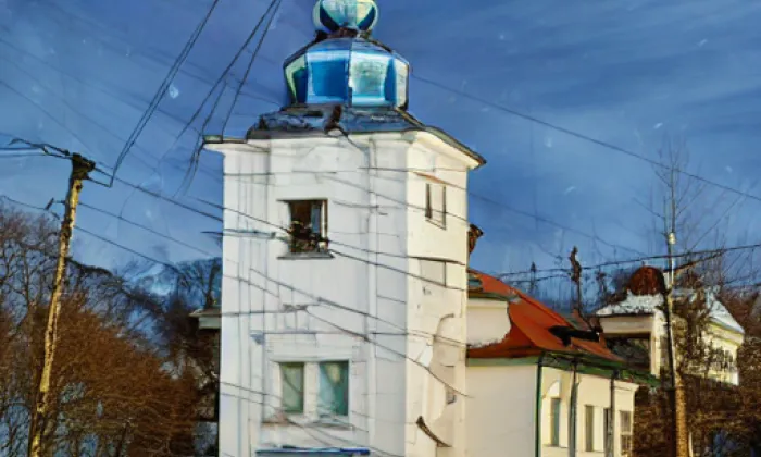 kostel svaté Kateřiny (Bavory) – winter