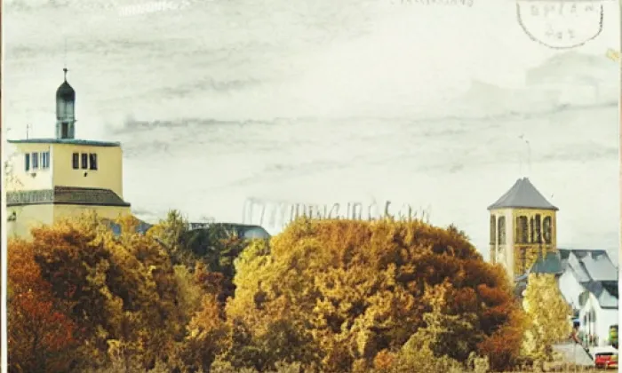 Kostel svaté Kateřiny (Chbany) – autumn