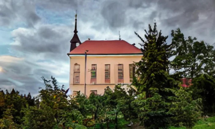 kostel svaté Kateřiny (Choteč) – winter