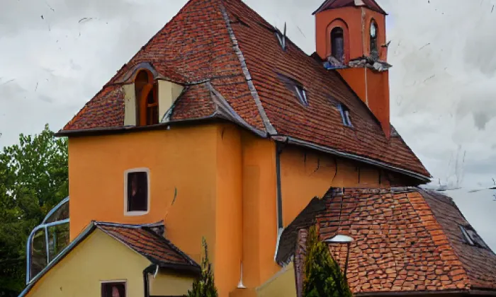 Kostel svaté Kateřiny (Chouč) – autumn