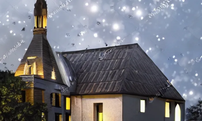Kostel svaté Kateřiny (Hora Svaté Kateřiny) – noc