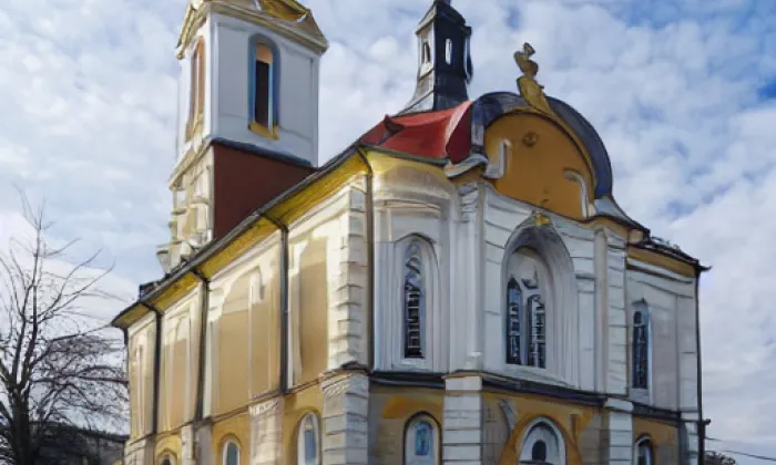 Kostel svaté Kateřiny (Klimkovice) – jaro