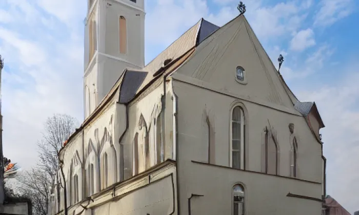 Kostel svaté Kateřiny (Klimkovice) – zima