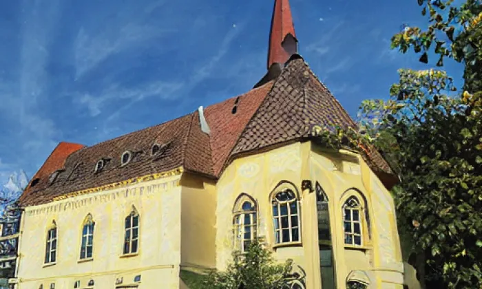 Kostel svaté Kateřiny (Kněžice) – zima