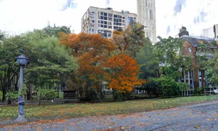 Kostel svaté Kateřiny (Krasov) – autumn
