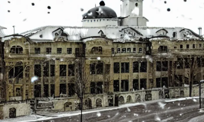 Kostel svaté Kateřiny (Krasov) – winter