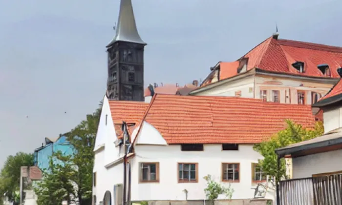 kostel svaté Kateřiny (Nová Bystřice) – podzim