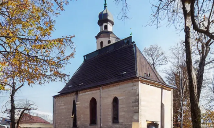 Kostel svaté Kateřiny (Olšová Vrata) – léto