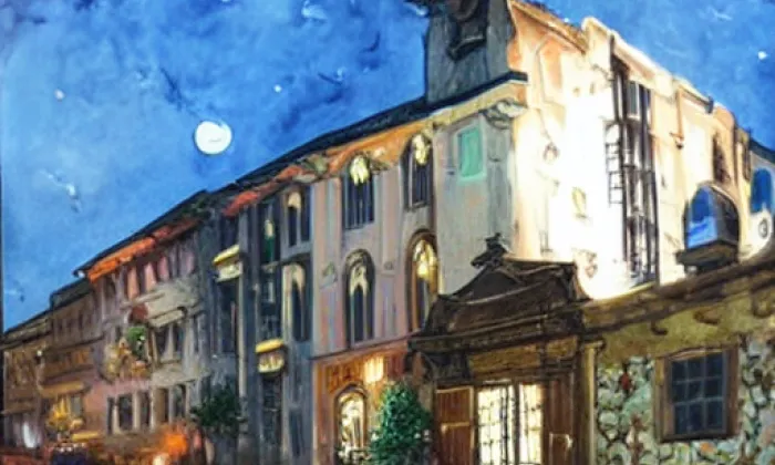Kostel svaté Kateřiny (Olomouc) – noc