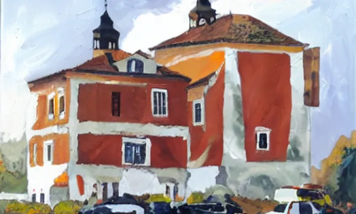 kostel svaté Kateřiny (Slavíkovice) – autumn